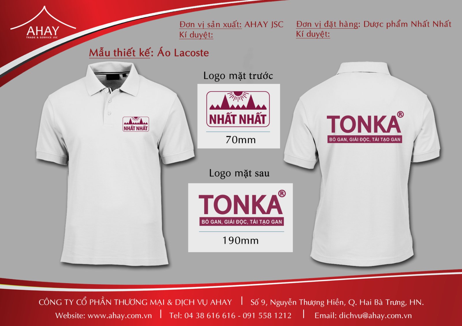 Áo phông thiết kế - TONKA